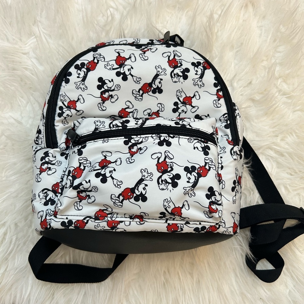Mickey Mouse Print Backpack